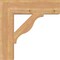 Ekena Millwork Funston Block Smooth Bracket, Western Red Cedar, 5 1/2"W x 24"D x 24"H BKT06X24X24FST05SWR - alternate 3